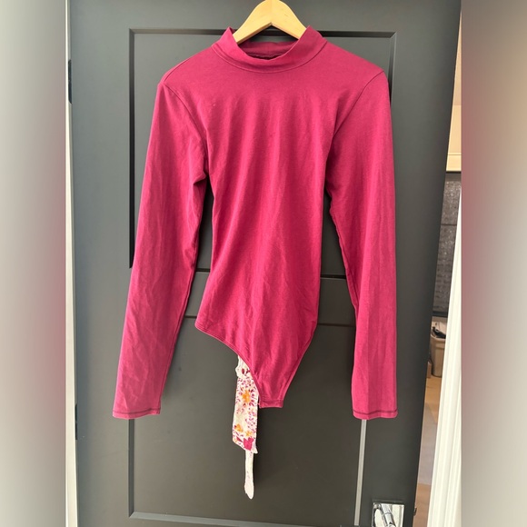 Free people Revolve FP Intimately Straps In The Back Bodysuit Wine pink large - Picture 6 of 9